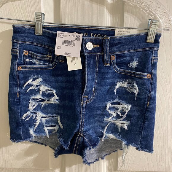 American Eagle Next Level Stretch Denim Shorts - Picture 1 of 4